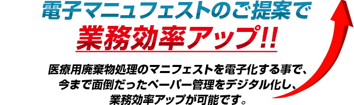 電子マニュフェストのご提案で業務効率アップ